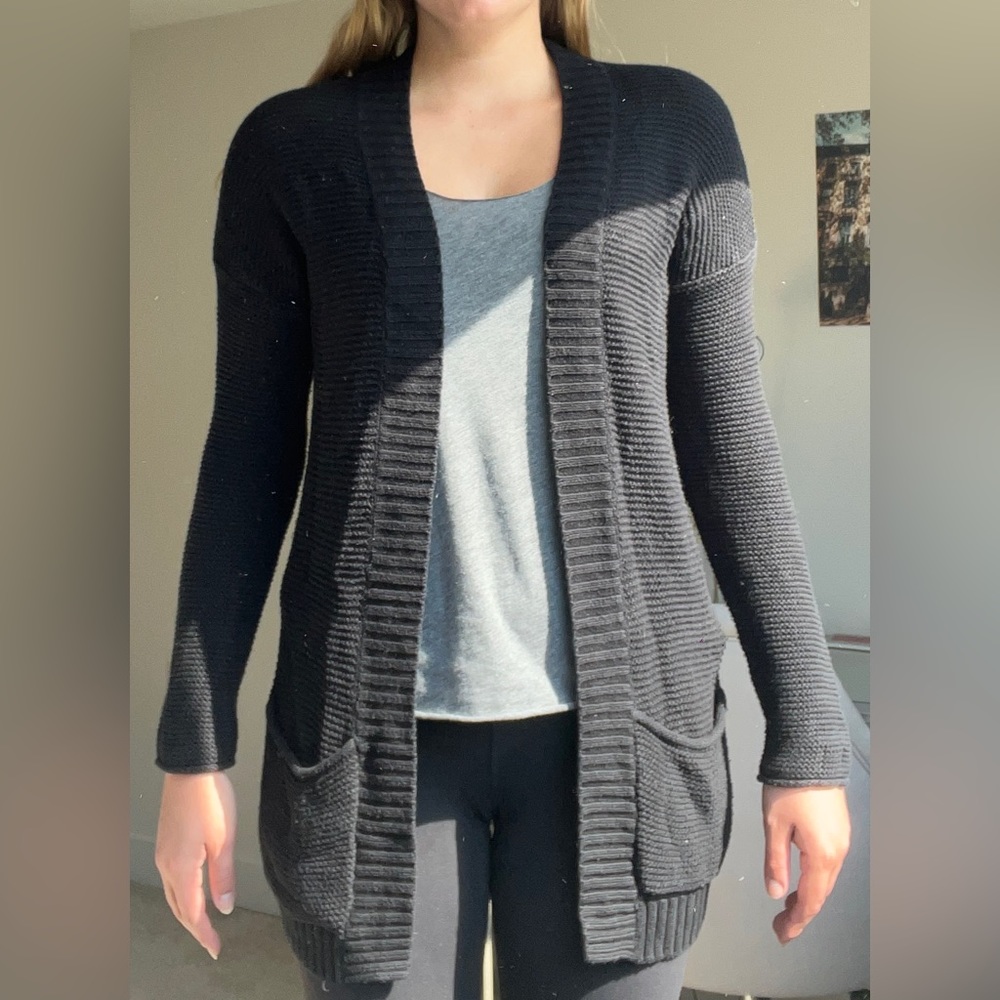 Express knitted black cardigan